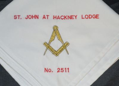 Embroidered Napkin with Lodge Name & Number